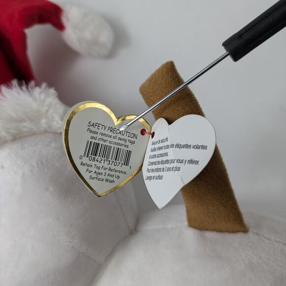 TY Beanie Boos Scoop Snowman Plush Christmas Stuffed Animal Toy With Tags Winter - Picture 10 of 12
